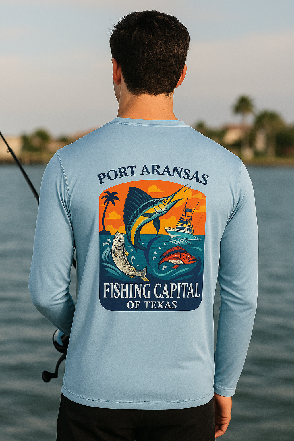 Fishing Capital of Texas Dri Fit Shirt