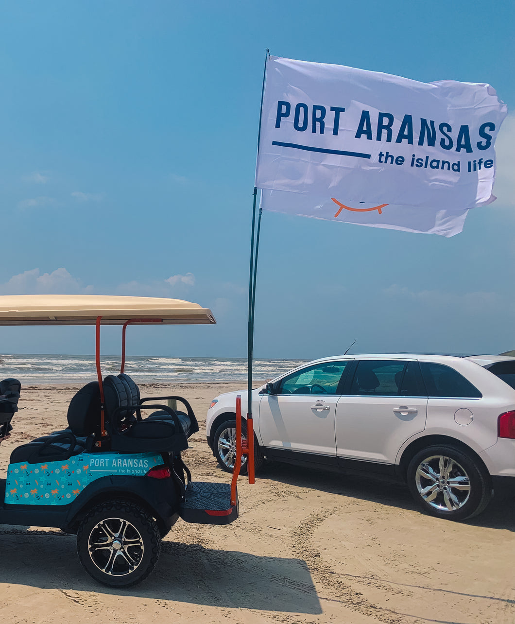 GS Port Aransas Golf Cart Flag