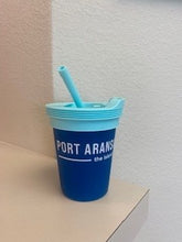 Load image into Gallery viewer, GS SiliPint 8 oz. Kids Straw Tumbler - Deep Pool Color
